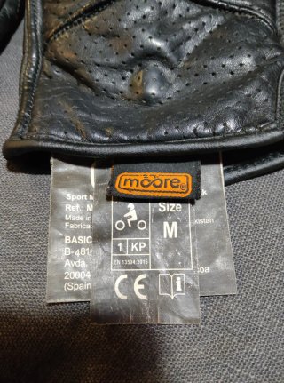 Guantes de moto de cuero