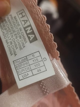 Sujetador 115D encaje rosa