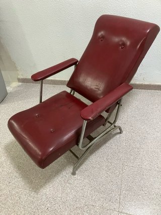 2 Sillones Piel Sintética Vintage Rojo