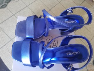 Sandali Catwalk blu elettrico n. 40