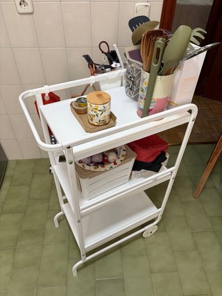 Carrito Auxiliar Cocina con ruedas
