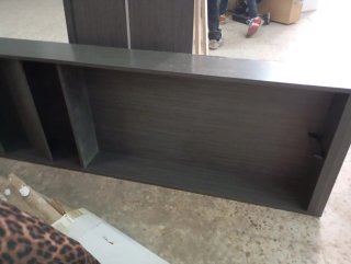 Zapatero de madera  gris nuevo. Sin usar.