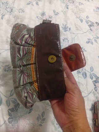 Monedero/Neceser Surkana Tela y Piel Multicolor