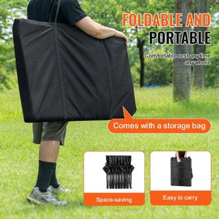 Banco Plegable Portátil, Banco de Fútbol Plegable para 8 Personas con Bolsillos Laterales y Bolsa de Transporte, Asientos Ligeros de Línea Lateral con Respaldo para Fútbol, Béisbol, Camping, Event...