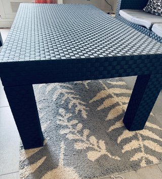 Juego para jardín/salón en Rattan con mesa