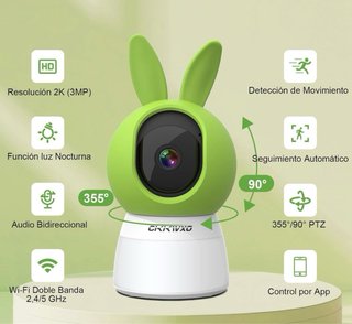 CÁMARA VIGILANCIA WIFI CIKIKWXO