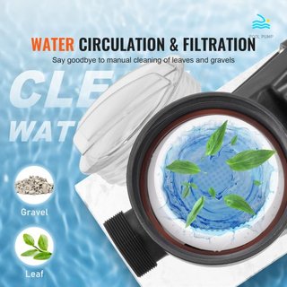 Pompa per piscina fuori terra da 1100 W (1.5HP), 220V-240V, doppia velocità 1450/2860 RPM 1100W, potente con flusso massimo 27800 L/H, risparmio energetico