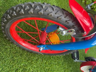 Bicicleta Infantil Spiderman 16 pulgadas Azul/Roja