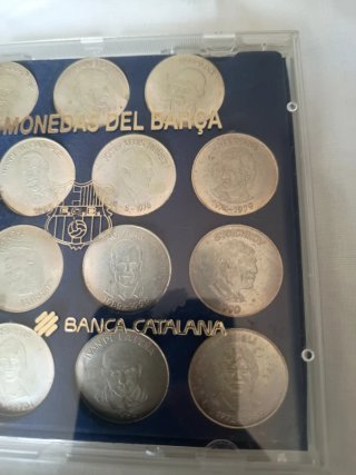 Monedas FC Barcelona de plata