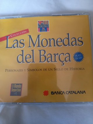 Monedas FC Barcelona de plata