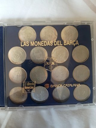 Monedas FC Barcelona de plata