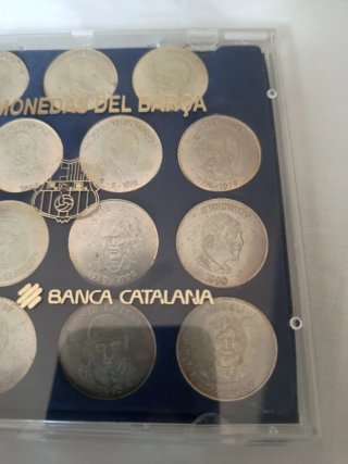 Monedas FC Barcelona de plata