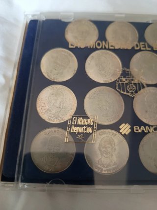 Monedas FC Barcelona de plata