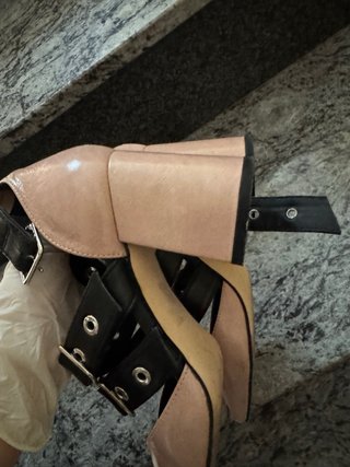 Scarpe Zara donna tacco cinturino fibbie