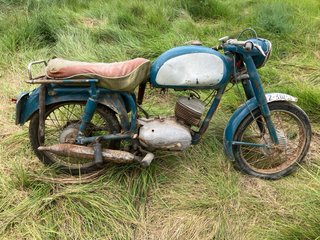 Lambretta Trepador Moped Azul/Gris sidecar vespa