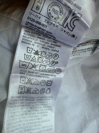 Camisa Levi's Blanca XL Manga Larga