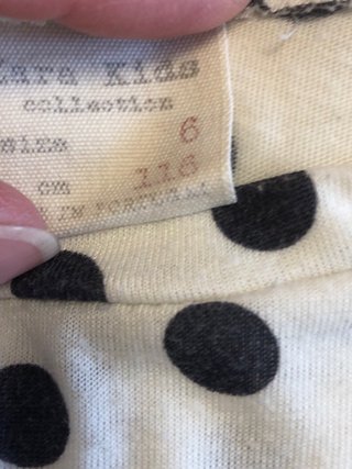 Camiseta niña ZARA T6 lunares
