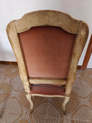 2 Sillas Vintage Louis XV Rosa y Dorado