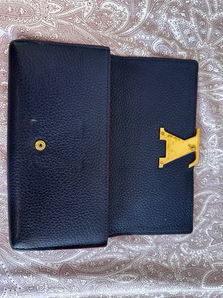 Cartera Louis Vuitton Capucines Piel Azul Origina