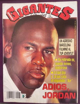 Revista Gigantes retirada Jordan 1993 (número 415)