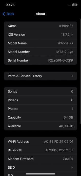 iPhone Xr 64GB Bianco - Batteria 100%