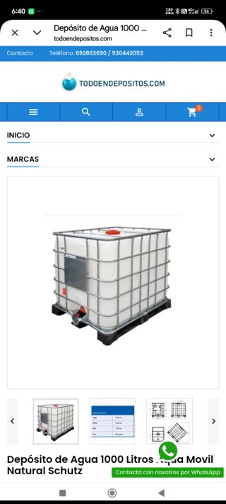 Depósito Agua 1000L Natural Schutz