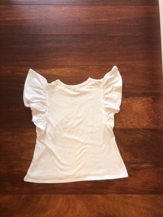 Camiseta niña Zara T6 floral ombré