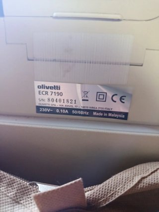 Caja Registradora Olivetti ECR 7190