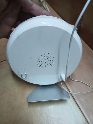 Reloj Despertador FM Blanco