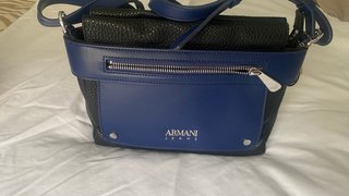 Borsa Armani Jeans Nero e Blu