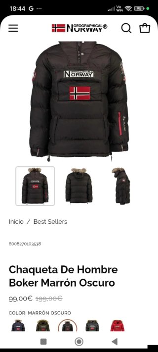 Chaqueta Geographical Norway Talla S