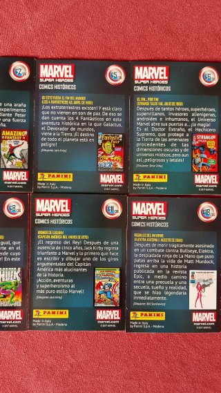 Lote 13 Cromos de Marvel Comics Históricos