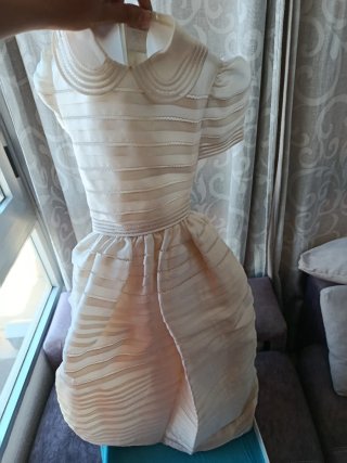 Vestido de Comunión Marla Blanco y Dorado