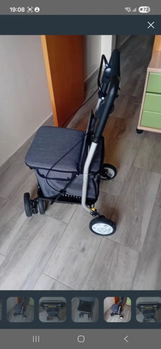 Carrito Carlett con asiento y ruedas