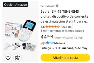 Aparato fisioterapia tens/ems
