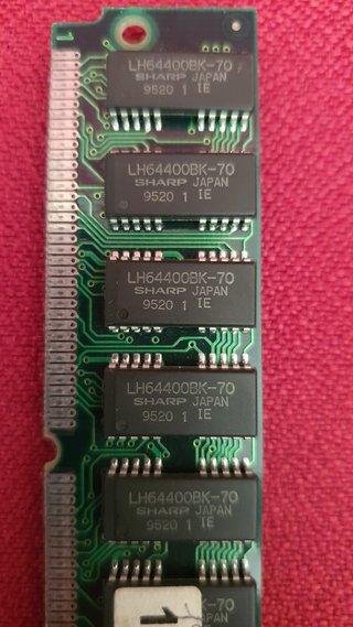 Memorias SIMM de 72 pines 16 MB