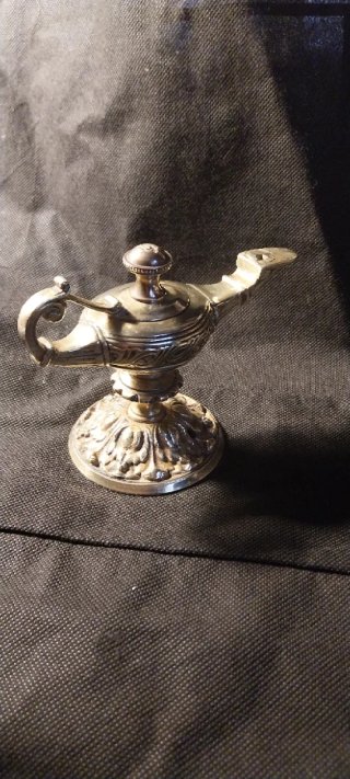Lámpara Aladino Bronce Decorativa