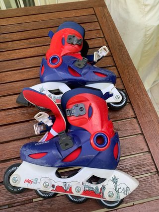 Patines Oxelo Talla Ajustable + Protecciones