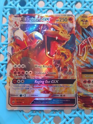 3 Cartas Pokémon Charizard GX EX Mega