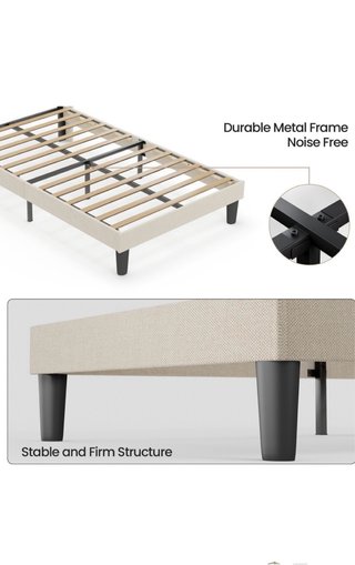 Cama 120x200 cm Beige
