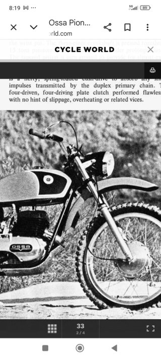 Faro CEV OSSA PIONEER 1967