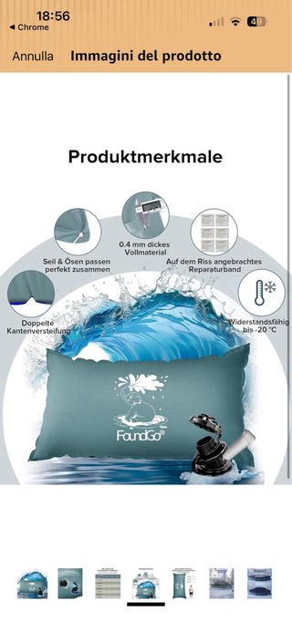 Cuscino protettivo piscina anti ristagno