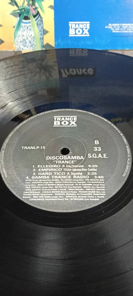 Vinilo Discosamba Trance
