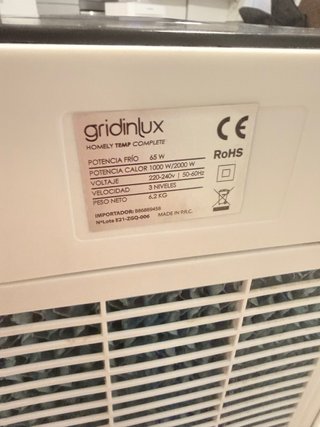 Climatizador Evaporativo Gridinlux Homely TEMP