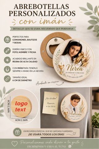 Abrebotellas imán personalizado foto recuerdo