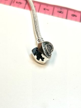 Pulsera Pandora Corazón Circonitas Plata S925
