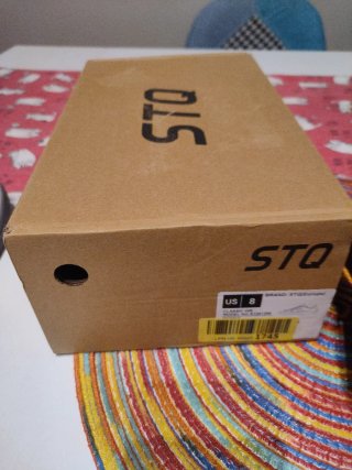 Zapatillas STQ Mujer Talla 38 Blancas y Negras