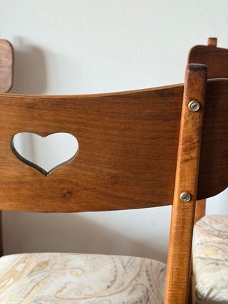 4 Sillas de Comedor de Roble