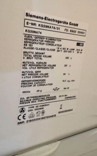 FRIGORÍFICO COMBI NO FROST MARCA SIEMENS EN INOX