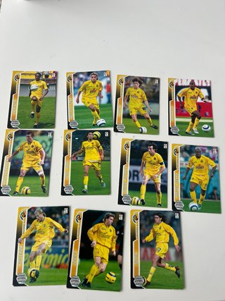 Lote cartas fútbol Villarreal Megacrack 05/06